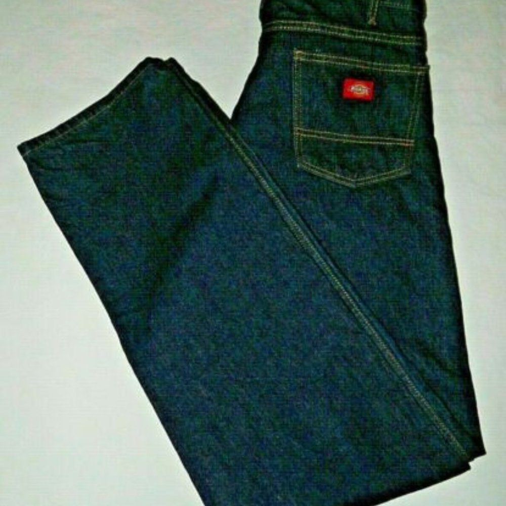 Dickie's Men's Straight Fit 5-Pocket Denim Jeans 38x36